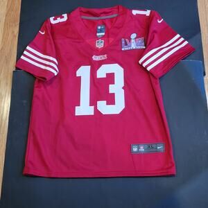 SF 49ers Purdy #13 Nike Womens XL Super Bowl LVIII Jersey Stitched New, no tags